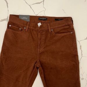 New Banana Republic Brushed Traveler Men’s Pants Slim Fit 30x30 Brown Rust Color